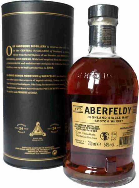 Aberfeldy 120Jahre Scotch Single Malt Whisky mit Flaschenbox